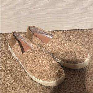 Women's TOMS Tan Sherpa Slip-On Shoes